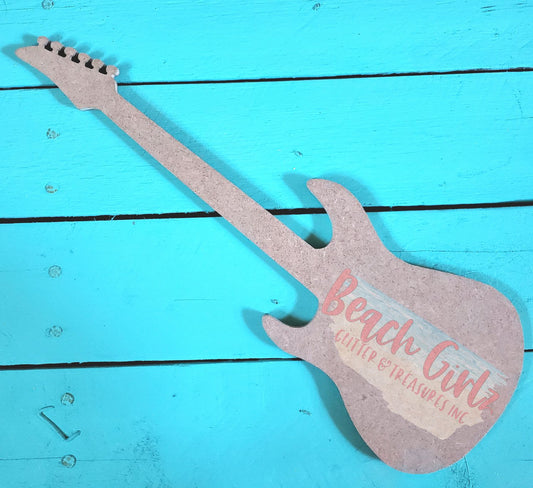 14" Electric Guitar Wooden Cutout