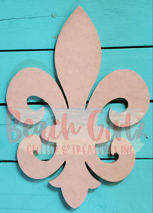 12" Fleur-de-lis cutout